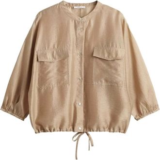OPUS Dames, Blouses & Shirts, Beige, Maat: S
