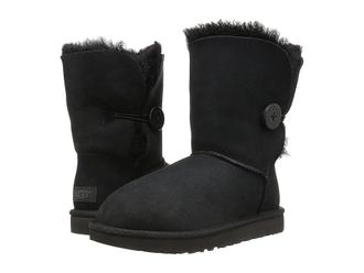 UGG Bailey Button II Womens Boots Black : 5 B - Medium, Sheepskin/Suede