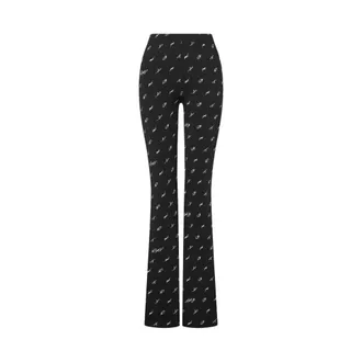 Moschino Printed technical jersey leggings - female - Moschino - Leggings - Black - 2XS - Trousers