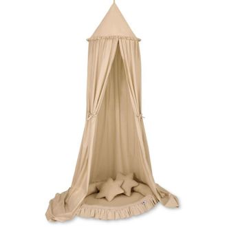 OEM Conjunto: Dosel Colgante Para Habitaci&oacute;n Infantil, Nido Con Volante, Almohadas - Beige