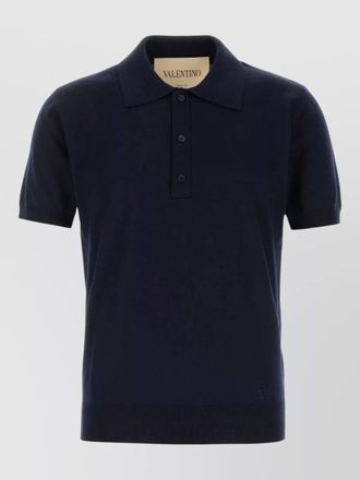 Valentino Garavani wool shirt polo collar short sleeves