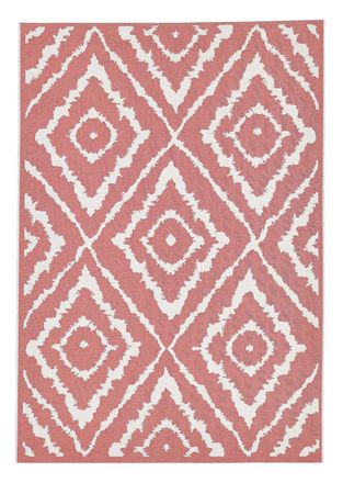 Tom Tailor Alfombra de poli&eacute;ster tejida a m&aacute;quina - rosa - 70x120 cm