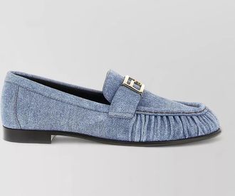 Fendi leather loafers