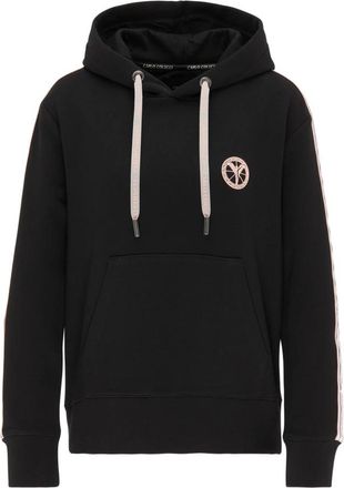 Carlo Colucci Basic Sweat Hoodie - Dames - Hoodies - Zwart - 2XL - Katoen - Hoodies & sweatvesten