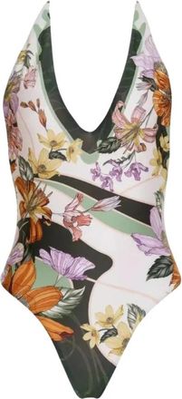 Agua Bendita Aloe One-Piece Swimsuit - Dames - Badpakken - Groen - L - Polyester - Badmode