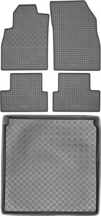 OEM Juego De Alfombrillas De Goma Para Coche Y Maletero Para Opel Astra Iv J Kombi (2010-2015)