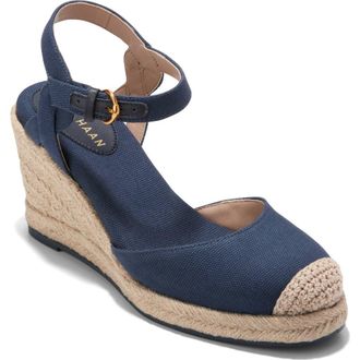 Cole Haan Cloudfeel Platform Wedge Espadrille in Navy Blazer Linen at Nordstrom Rack, Size 8