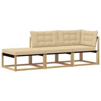 vidaXL Unidades De Sof&aacute; Seccional Con Coj&iacute;n Blanco 241,5 X 83 X 73 Cm Vidaxl