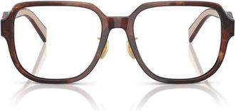 Prada 56mm Pillow Optical Glasses in Caramel at Nordstrom