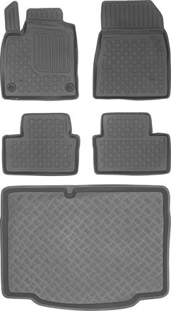 OEM Renault Clio V Hatchback A Partir De 2019 Set - Alfombrillas Para Coche + Alfombrilla Para Maletero