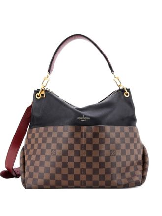 Louis Vuitton Maida Handbag Damier with Leather hobo bag - Zwart