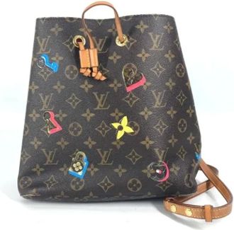 Louis Vuitton Pre-owned Bucket Bags, female, Brown, Size: ONE SIZE Pre-owned Canvas louis-vuitton-bags