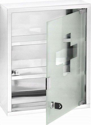 WENKO Armario De Farmacia Modelo X Plata 40 Cm