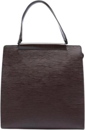 Louis Vuitton Tweedehands leren Louis Vuitton tassen - Dames - Vintage Handtas - Bruin - ONE Size - Vintage