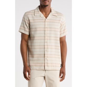 Hurley Textured Yarn Dye Stripe Shirt in Bone at Nordstrom Rack, Size X-Large