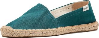 Soludos Dali Original Espadrille Womens Flat Shoes Transformative Teal : EU 42 (US Womens 11-11.5) B - Medium, Cotton