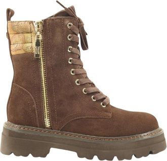 Alviero Martini 1A Classe Lace-up Boots - Dames - Veterlaarzen - Bruin - 40 EU - Leer - Schoenen