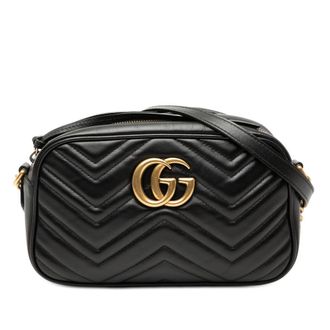 Gucci Pre-owned Gucci Small GG Marmont Matelasse Calfskin Crossbody Ladies HIYDWRICXSJ7K7DC