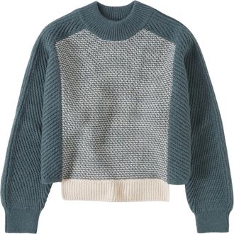 Closed Womens Long Sleeve Mock Neck Sweater In Pini Green