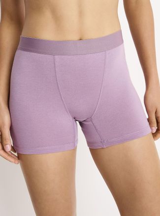 Miiyu Womens Solid ultra-comfortable elastic-waist boxer brief Organic cotton & TENCEL TM modal