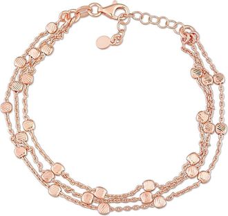 Delmar Multi-Strand Chain Bracelet in Rose at Nordstrom Rack