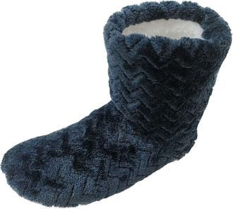 Generic Womens Bootie Slippers - Warm Plush House Boots for Women, Soft Fleece Lined Indoor Footwear, Non Slip Memory Foam Winter Slippers, Cozy Ankle High De