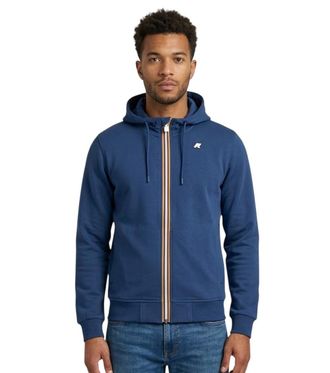 K-Way Blue Zip-Up Hoodie