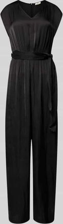 s.Oliver Red Label Regular Fit Jumpsuit mit Tailleng&uuml;rtel zum Binden in Black, Gr&ouml;&szlig;e 42