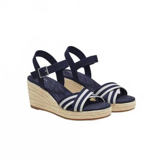 Vivaia Womens Espadrille Wedge Sandals In Blue/cream