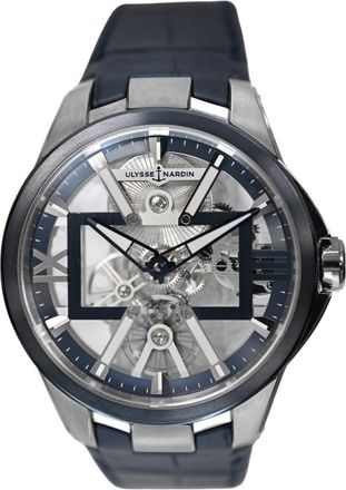 Ulysse Nardin Pre-owned Ulysse Nardin Blast Skeleton X Transparent Dial Mens Watch 3713-260/03