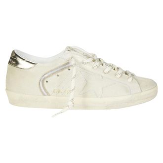 Golden Goose Sneakers, female, Beige, Size: 10 US Super Star Suede Upper Toe