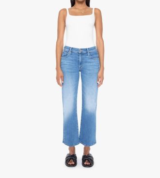 Mother Mid Rise Rambler Zip Ankle Jean In Out Of The Blue