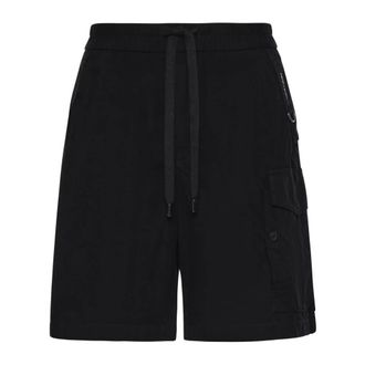 Dolce & Gabbana Casual Shorts, male, Black, Size: XL Waxed Faille Bermuda Shorts