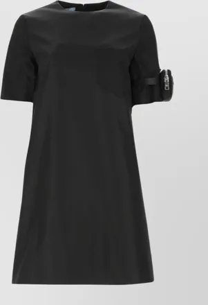 Prada nylon a-line midi dress