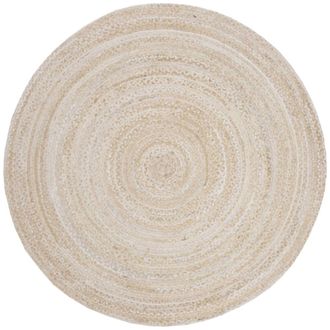 Safavieh Alfombra algod&oacute;n beige 183 x 183 cm