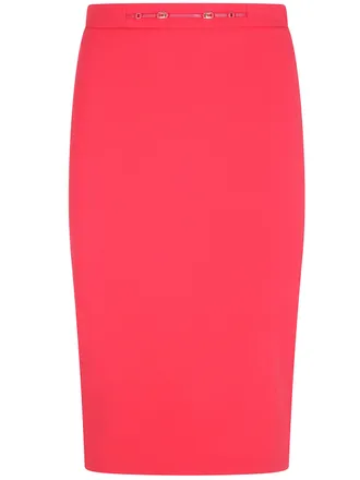 Elisabetta Franchi Skirt Midi Go22366e2 Cg5 Red Passion