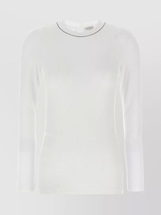 Brunello Cucinelli ribbed texture crew neck t-shirt