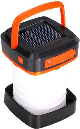 No Brand Linterna Solar Plegable Para Camping, Recargable, Linterna Port&aacute;til/bater&iacute;a Externa, Adecuada Para Camping, Pesca Y Emergencias, 1 Unidad
