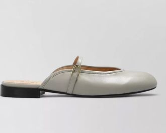 Furla star ballerina mule shoes round toe