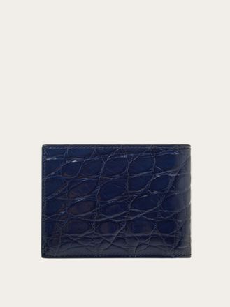 Ferragamo Men Gancini wallet Blue