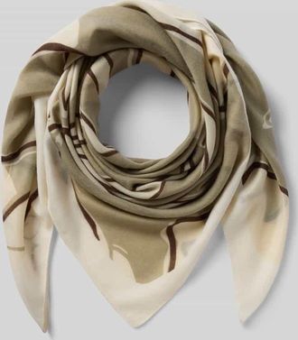 OPUS Schal mit Logo-Print Modell Anekki in Hellgruen, Gr&ouml;&szlig;e 1