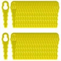 OEM Paquete De 100 Cuchillas De Repuesto Compatibles Con Desbrozadoras Ryobi, Cabezales De Cuchillas Doblemente Dentadas Rac155 Rac157 Rac158 - Crezuo
