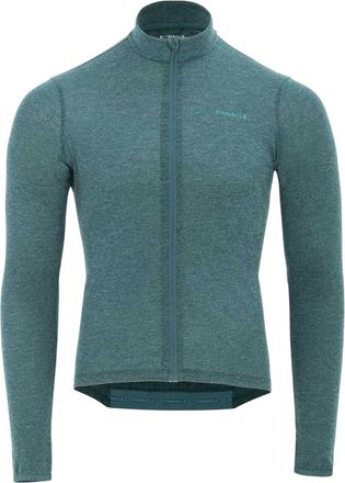 Pinnacle Frames & Accents Fietsshirt met doorlopende ritssluiting voor heren (Groene mergel)