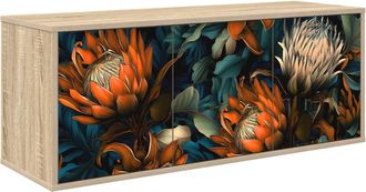 vidaXL Mueble De Tv Montado En La Pared Lochem 102 X 33 X 40 Cm Vidaxl