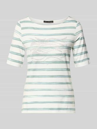 Betty Barclay T-Shirt aus Viskose-Elasthan-Mix mit Ziersteinbesatz in Mint, Gr&ouml;&szlig;e 40