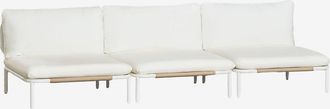 Sklum Sof&aacute; Modular De Jard&iacute;n De 3 Piezas Acero Roubly Sklum