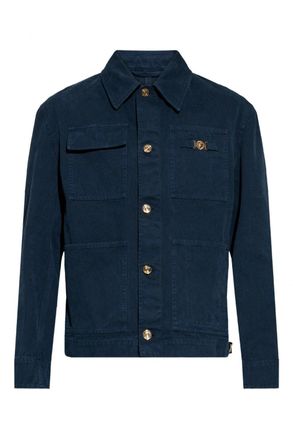 Versace DENIM CANVAS BIGGIE JACKET Size: 50, colour: BLUE