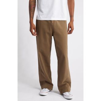 Elwood Everyday Straight Leg Pants in Dull Brown at Nordstrom Rack, Size 30