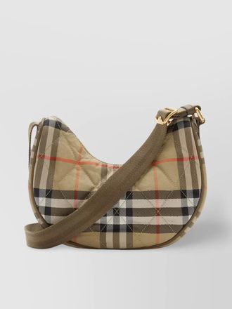 Burberry horseshoe recycled polyamide shoulder bag