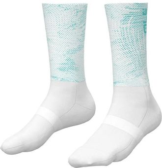 Al&eacute; 21cm Aero Socks Velosocken - Unisex | grau/wei&szlig;